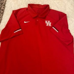 Nike University of Houston on-field XXL polo shirt dri-fit